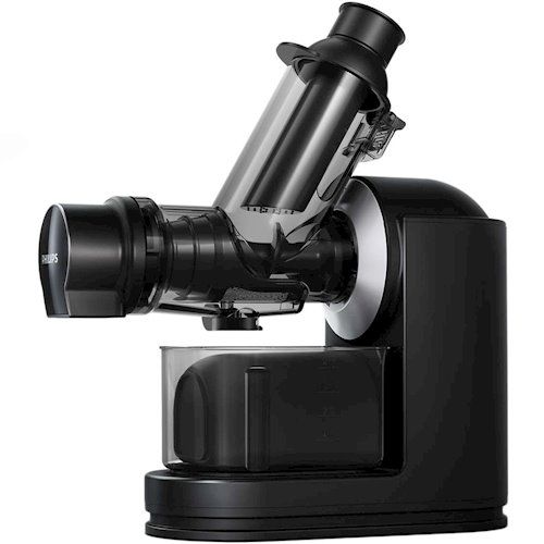 Соковитискач Philips Viva Collection шнековий 150Вт, чаша-1л, жмих-0.75л, пластик, чорний