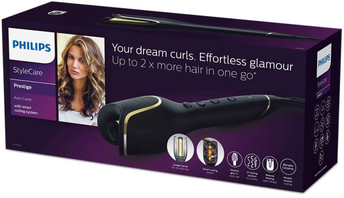 Стайлер  Philips, 34Вт, темп.режимов-3, D -25mm, скорости - 3, керамика, черный