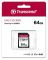 Карта памяти Transcend SD  64GB C10 UHS-I  R100/W20MB/s