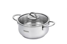 Каструля зі скляною кришкою Ardesto Black Mars, 1.8л, нержавіюча сталь