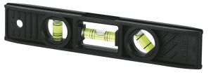 Рівень Stanley Torpedo, 20см, 3 капсули, ABS-пластик