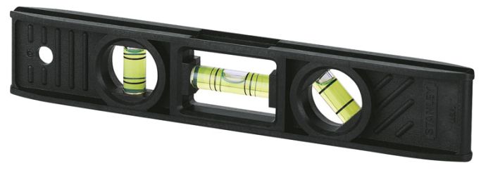 Рівень Stanley Torpedo, 20см, 3 капсули, ABS-пластик