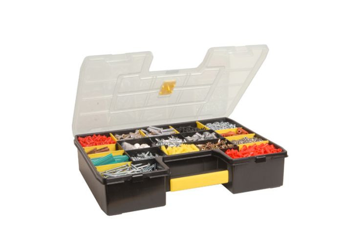 Органайзер Stanley Sort Master, 17 отделений, регулируемые перегородки, 9х43x33см, пластик