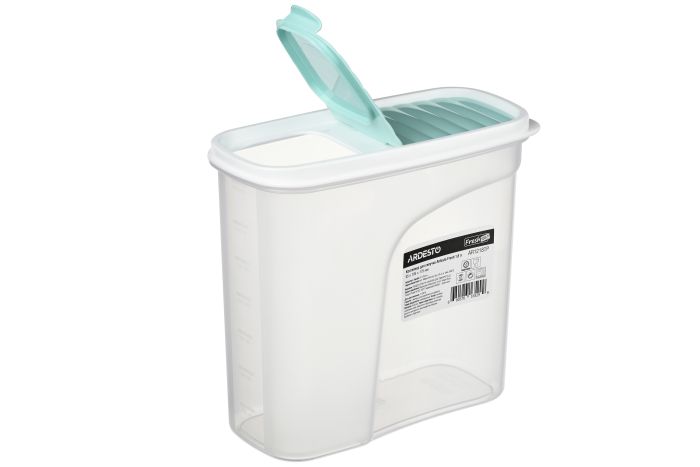 Контейнер для хранения пищевых продуктов Ardesto Fresh, 1,8л, пластик, голубой