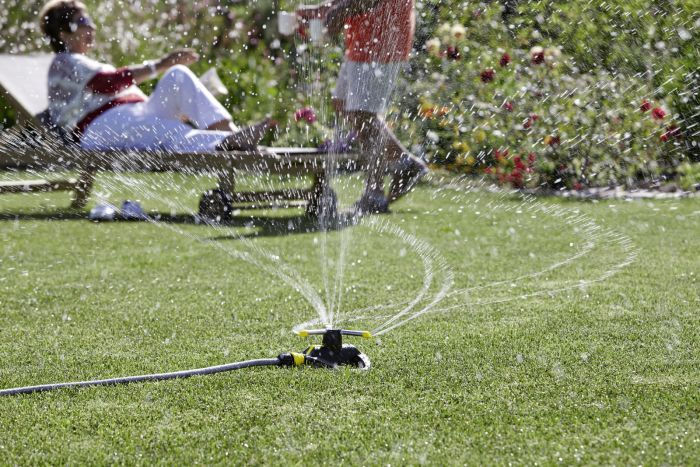 Ороситель дождевой Karcher "RS 130/3", вращающийся, круговой, площадь полива до 95-133 м2