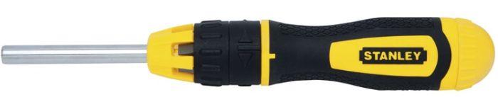 Отвертка Stanley Multibit, набор 11шт, битодержатель реверсный 1/4", 10 бит, SL,PH,PZ,SQ,Torx