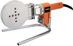 Паяльник для пластикових труб Neo Tools 1200Вт 260°C насадки до 110мм (не входять до комплектації) стійка кейс