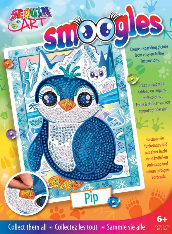 Набор для творчества Sequin Art Smoogles Пингвин 25*34см