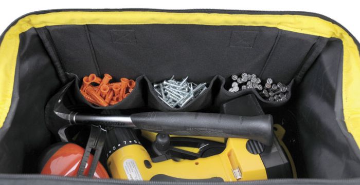 Сумка для инструмента Stanley Basic Open Mouth, жесткая конструкция, полиэстер, 23х44.7x27.5см