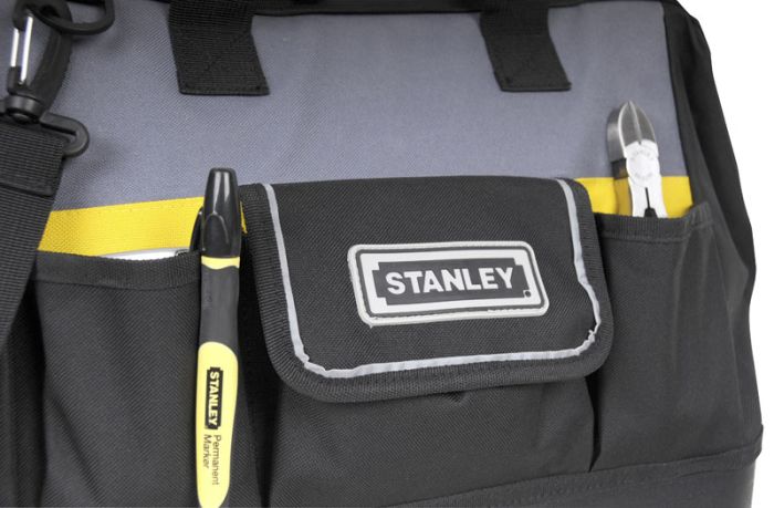 Сумка для инструмента Stanley Basic Open Mouth, жесткая конструкция, полиэстер, 23х44.7x27.5см