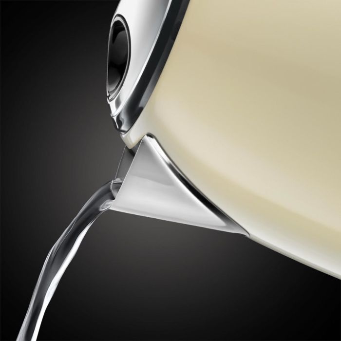 Електрочайник Russell Hobbs Colours Plus Mini 1л, метал, бежево-чорний