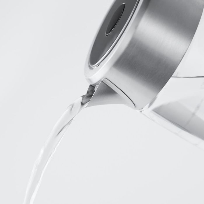 Електрочайник Russell Hobbs Compact Home 0.8л, скло, підсвічування, сріблясто-чорний