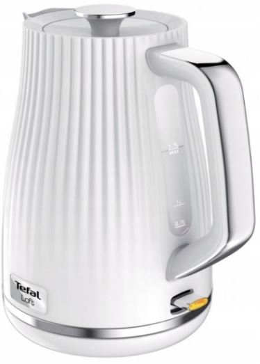 Электрочайник Tefal Loft 1.7л, Strix, пластик, белый