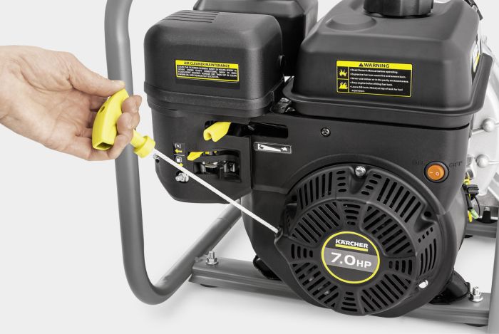 Мотопомпа бензиновая Karcher WWP 45 для грязной воды, 45м3/ч (750л/мин), 6.9 л.с., 166 см/куб, 36кг