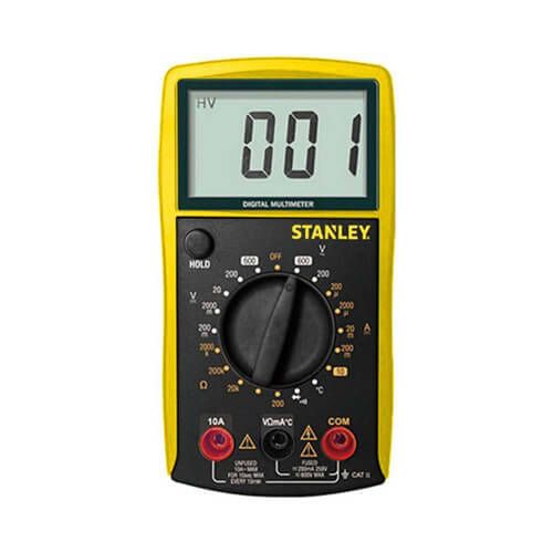Мультиметр цифровий Stanley, 0-300В, широкий РК-дисплей