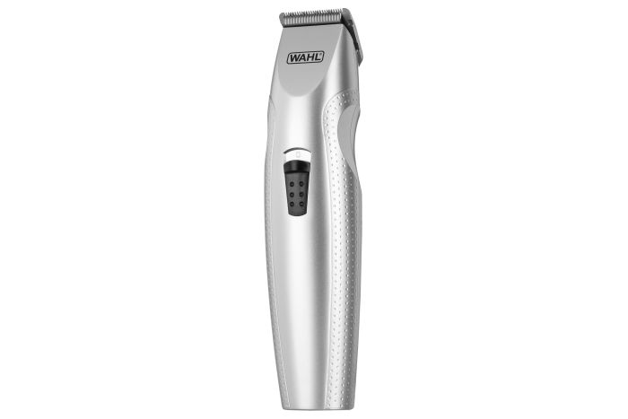 Тример WAHL Mustache & Beard, для бороди і вусів, ААx3, роторний мотор, насадок-4, тример для носа, підставка, сталь, сірий