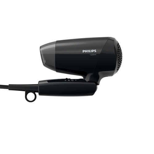 Фен Philips EssentialCare дорожній, 1200Вт, 3 режими, хол. обдув, чорний