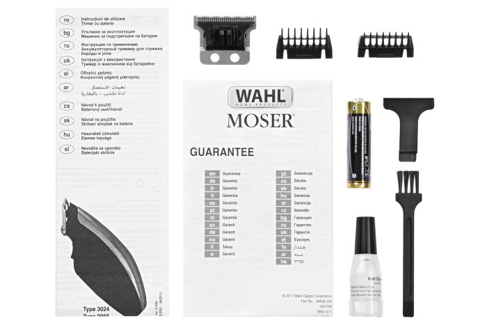Машинка для стрижки животных WAHL Pocket Pro Deluxe для животных , ААx2, в комплекте, насадок-2, сталь, чорно-серебр.