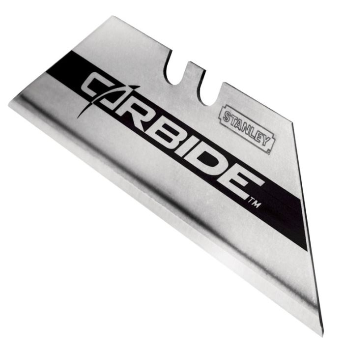 Лезвие трапециевидное Stanley "Carbide", 19мм, толщина 0.6мм, длина 62мм, 5шт.