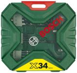 Набір свердел та біт Bosch Professional X-Line, кейс, 34шт