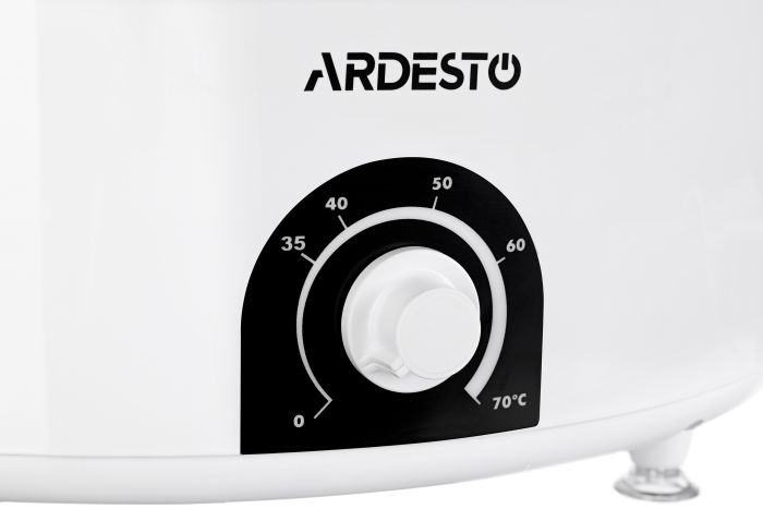 Сушка для продуктов  Ardesto , 520Вт, поддонов -5x4см, диаметр-38,5см, макс-70°С, рег.темп, пластик, белый ARDESTO FDB-5385