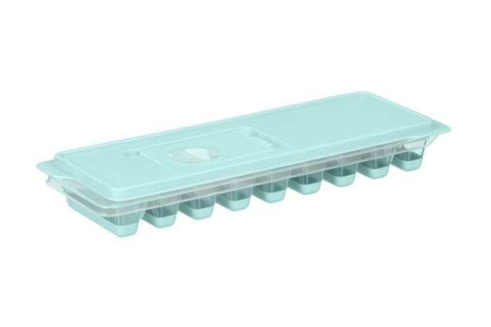 Форма для льда с крышкой Ardesto Fresh Stick, 27х9.5х3.8см, силикон, пластик, голубой