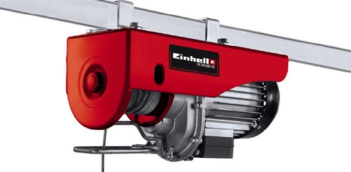 Тельфер електричний Einhell TC-EH 500-18 1000Вт до 500кг трос 18м 15.6кг