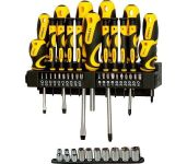 Викрутки Stanley набір 47шт, 20 біт, SL,PH,Torx,H, 10 торцевих головок