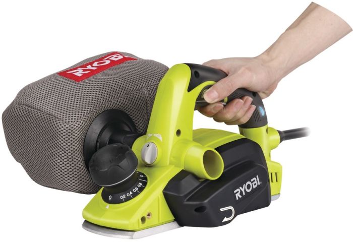 Рубанок Ryobi EPN6082CHG 600Вт 82мм стругання до 1.5мм виборка 0.5мм шпунт до 8мм 3.1кг сумка