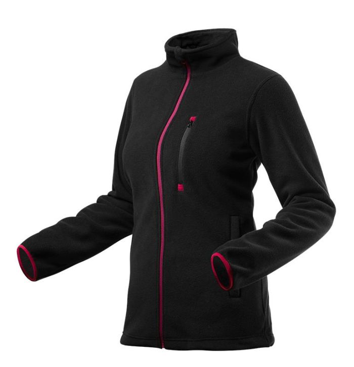 Кофта рабочая Neo Tools Woman Line, флисовая, 300г/м кв, на молнии, S(36), черный