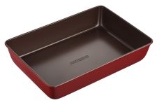 Форма для випікання Ardesto Golden Brown, 34.5х24х6см, вуглецева сталь, прямокутна, коричнево-червоний