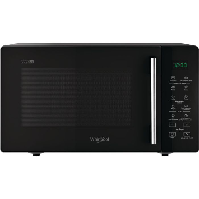 Микроволновая печь Whirlpool, 25л, электронное упр., 900Вт, дисплей, черный