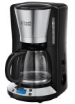 Кофеварка Russell Hobbs капельная Victoty 1.25л, молотый, черно-серебристый
