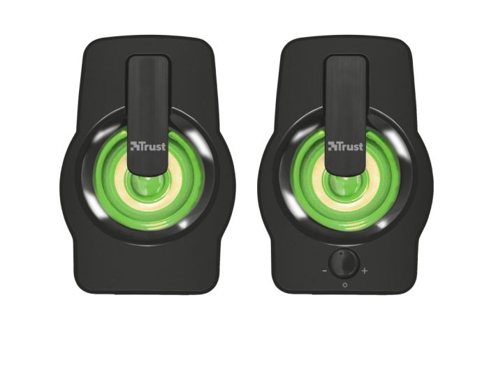 Акустична система Trust Gemi 2.0, USB/AUX, RGB, чорний