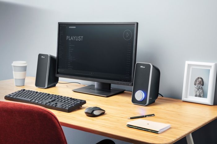 Акустична система Trust Arys 2.0, 14Вт, USB/AUX, чорний