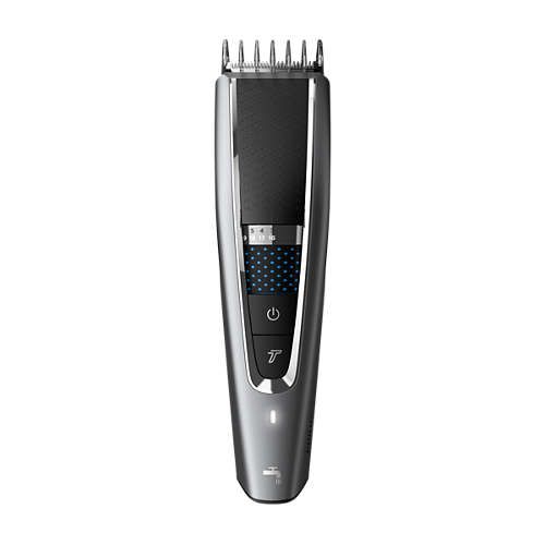 Машинка для стриження  Philips Series 5000, акум., роторний мотор, насадок-2, кейс, сталь, чорно-сірий