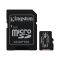 Карта пам'яті Kingston microSD  128GB C10 UHS-I R100MB/s + SD