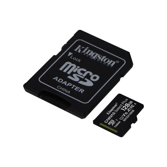 Карта памяти Kingston microSD  128GB C10 UHS-I R100MB/s + SD