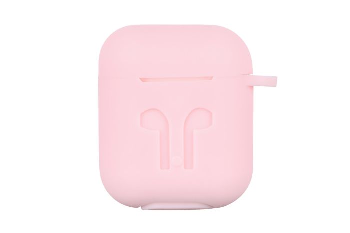 Чохол 2Е для AirPods (Gen 1-2, 2016-2019), Pure Color Silicone Imprint (3.0mm), рожевий світлий