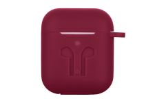 Чохол 2Е для AirPods (Gen 1-2, 2016-2019), Pure Color Silicone Imprint (3.0mm), бордовий