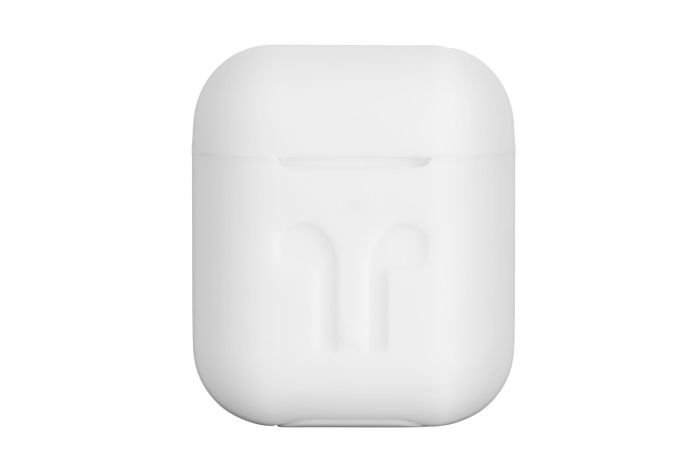 Чехол 2Е для AirPods (Gen 1-2, 2016-2019), Pure Color Silicone Imprint (3.0mm), белый