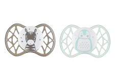 Пустушка Nuvita Air55 Explorer 0міс+, симетрична, 2шт, зебра/пінгвін