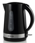 Электрочайник Gorenje, 1,7л, пластик, черный