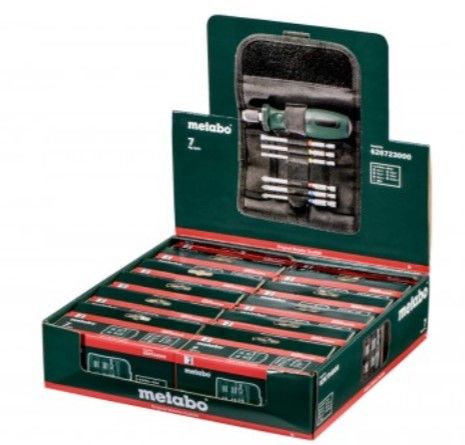Отвертки Metabo, набор 7шт, 6 бит, SL,PH,PZ,Torx