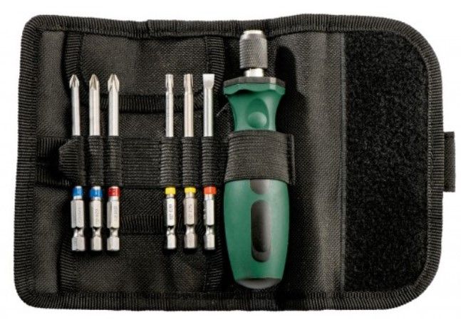 Отвертки Metabo, набор 7шт, 6 бит, SL,PH,PZ,Torx