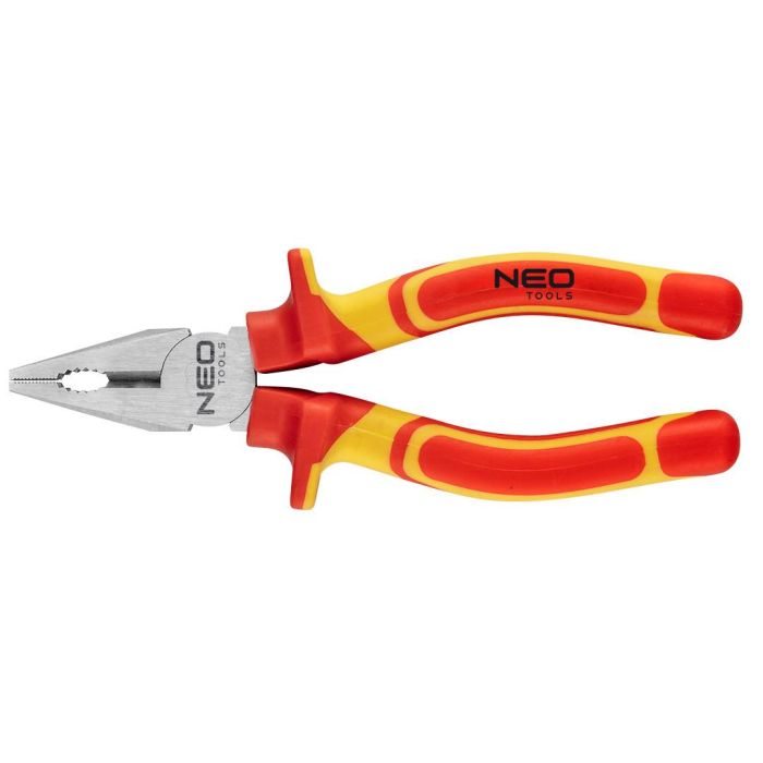 Плоскогубцы комбинированные Neo Tools, диэлектрические, для работ под напряжением 1000В, 45HRc, 160мм, CrV