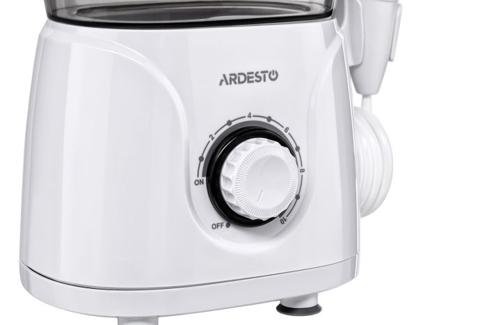 Ирригатор Ardesto стационарный, чаша 600 мл, от сети , 8 насадок, белый