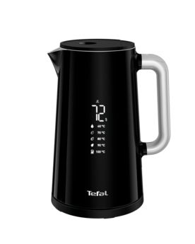 Електрочайник Tefal DIGITAL, 1.7л, LED дисплей, з подвійними стінками, глянець, чорний