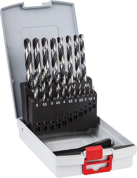 Набір свердел по металу Bosch Professional HSS PointTeQ ProBox, 1-10мм, кейс, 19шт