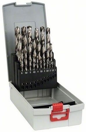 Набір свердел по металу Bosch Professional HSS-G ProBox, 1-13мм, кейс, 25шт